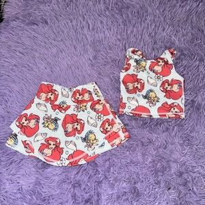 Kids Disney Princess Matching Set - Red and White